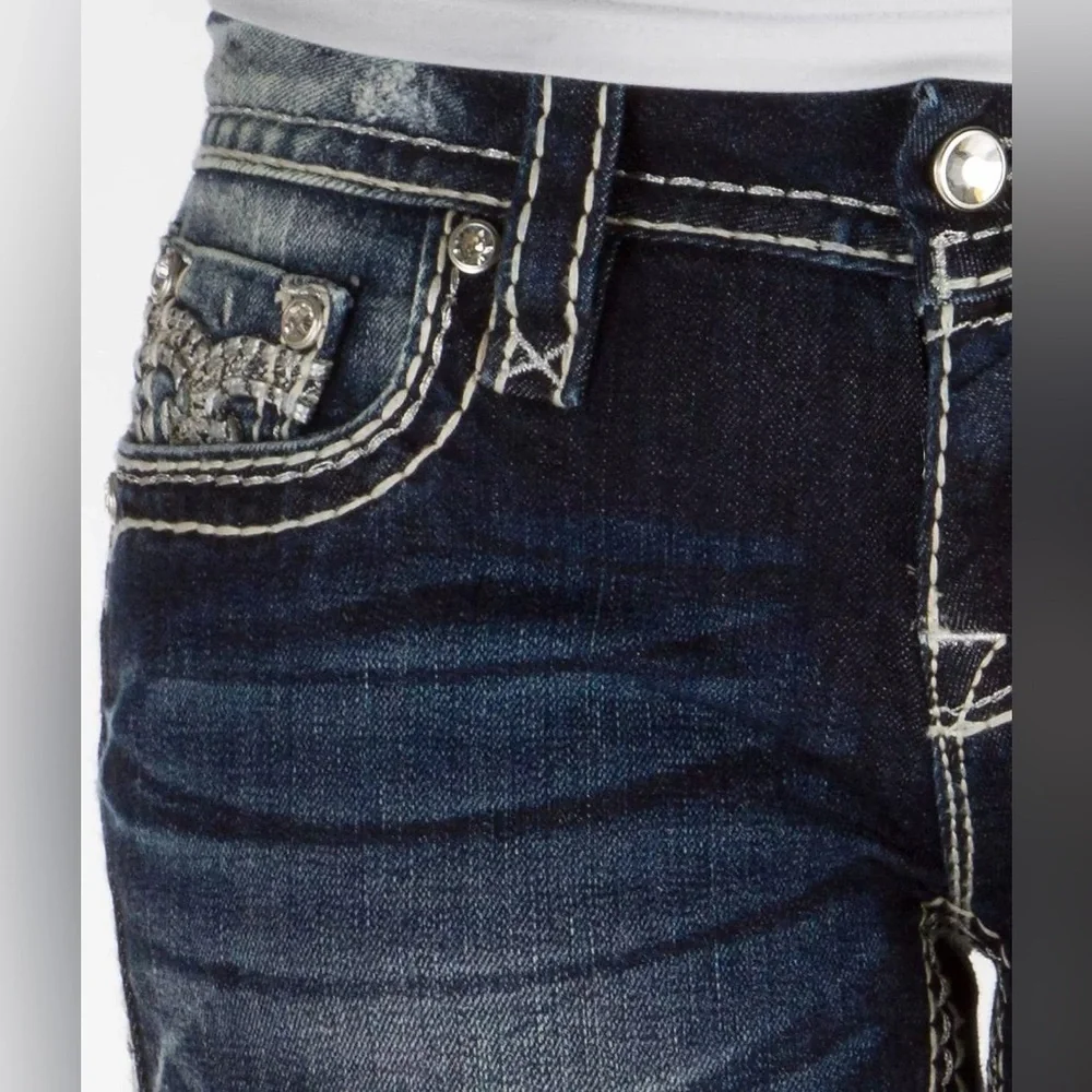 Rock Revival Berry Straight Stretch Jean, Size 28